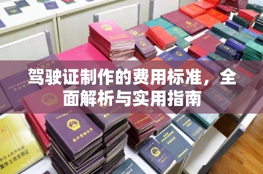 新安驾驶证制作的费用标准，全面解析与实用指南
