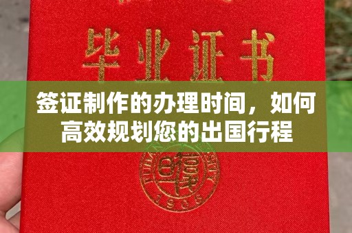 新安签证制作的办理时间，如何高效规划您的出国行程
