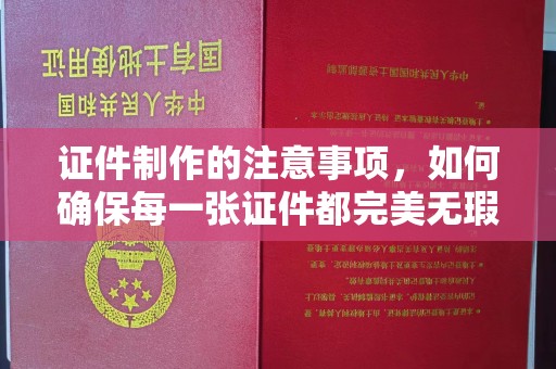 新安证件制作的注意事项，如何确保每一张证件都完美无瑕？