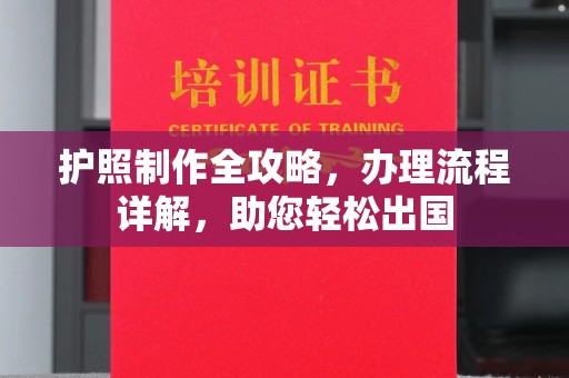 新安护照制作全攻略，办理流程详解，助您轻松出国