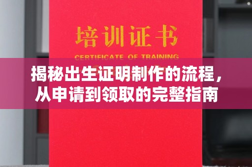 新安揭秘出生证明制作的流程，从申请到领取的完整指南