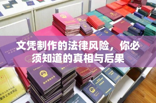 新安文凭制作的法律风险，你必须知道的真相与后果