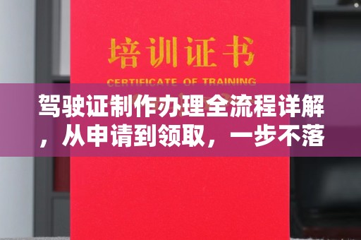 新安驾驶证制作办理全流程详解，从申请到领取，一步不落