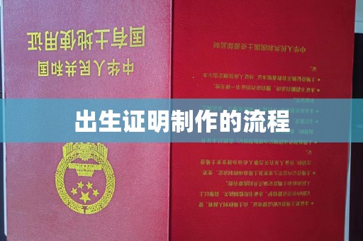 新安出生证明制作的流程